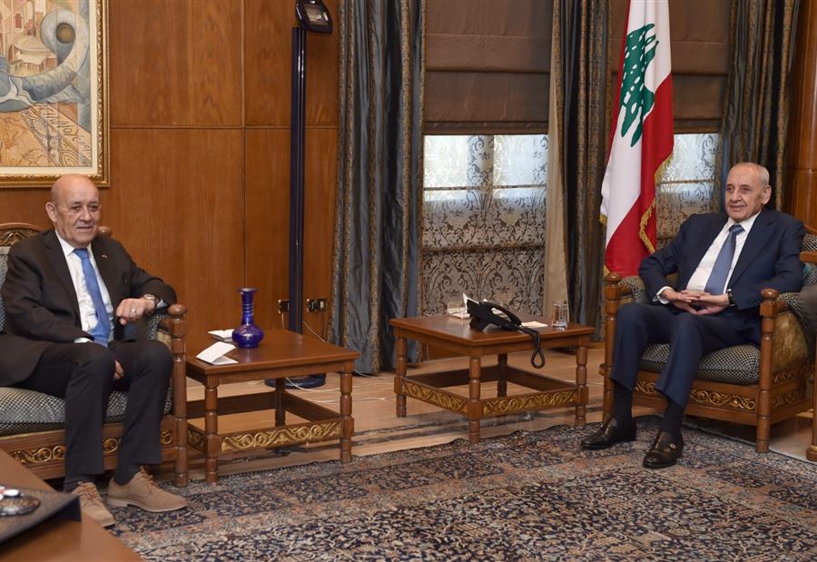 لودريان في طليعتها... سلسلة لقاءات لبرّي