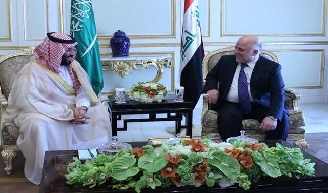 ولي العهد السعودي يلتقي العبادي ولي العهد السعودي يلتقي العبادي