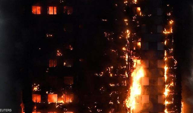 لندن.. 30 مصابا بحريق "غرينفيل" الهائل