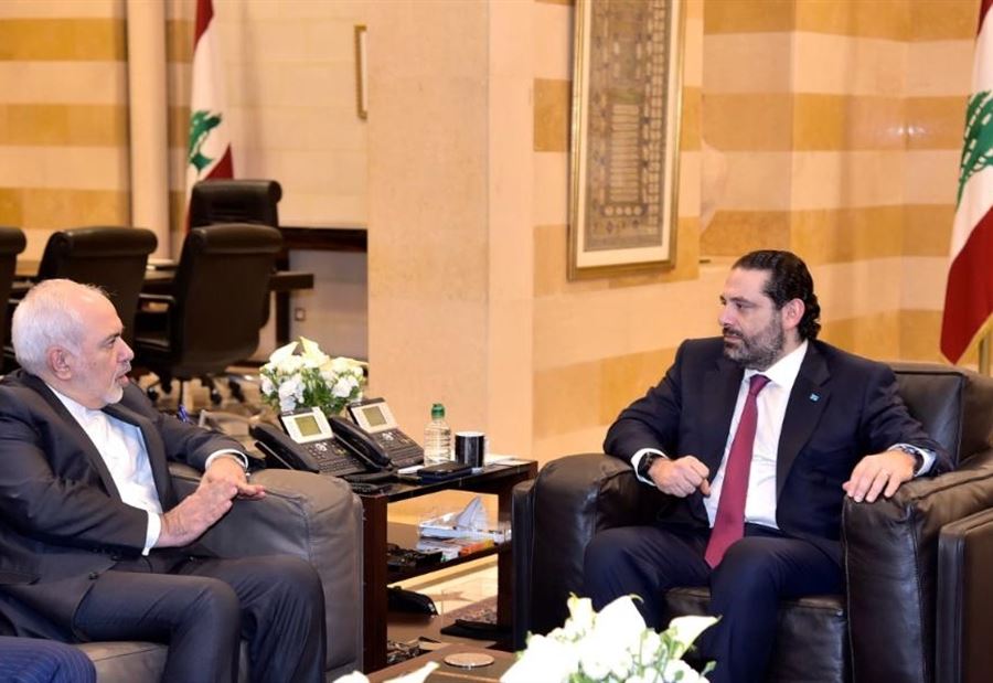 الحريري خلال لقائه ظريف: الحكومة تنطلق من مصلحة لبنان العليا