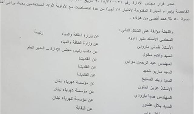 فضيحة جديدة في كهرباء قاديشا