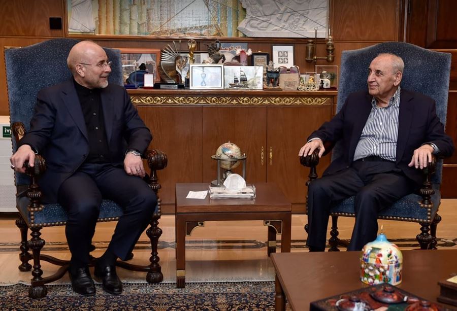 من عين التينة... قاليباف يتحدث عن المزيد من التعاون بين لبنان وإيران