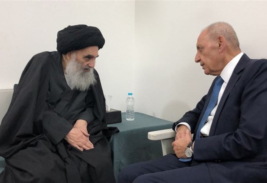 لقاء يجمع برّي والسيستاني