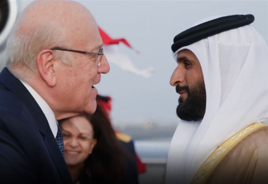 وصول ميقاتي إلى البحرين للمشاركة في اجتماع مجلس جامعة الدول العربية 
