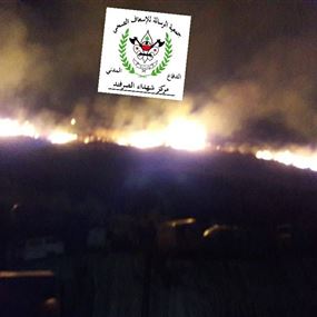 بالصورة: اخماد حريق في الصرفند  بالصورة: اخماد حريق في الصرفند