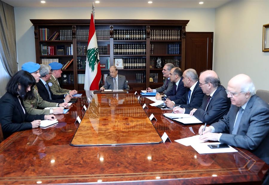 عون: لبنان يرفض اي تعدٍ على حقوقه المشروعة 