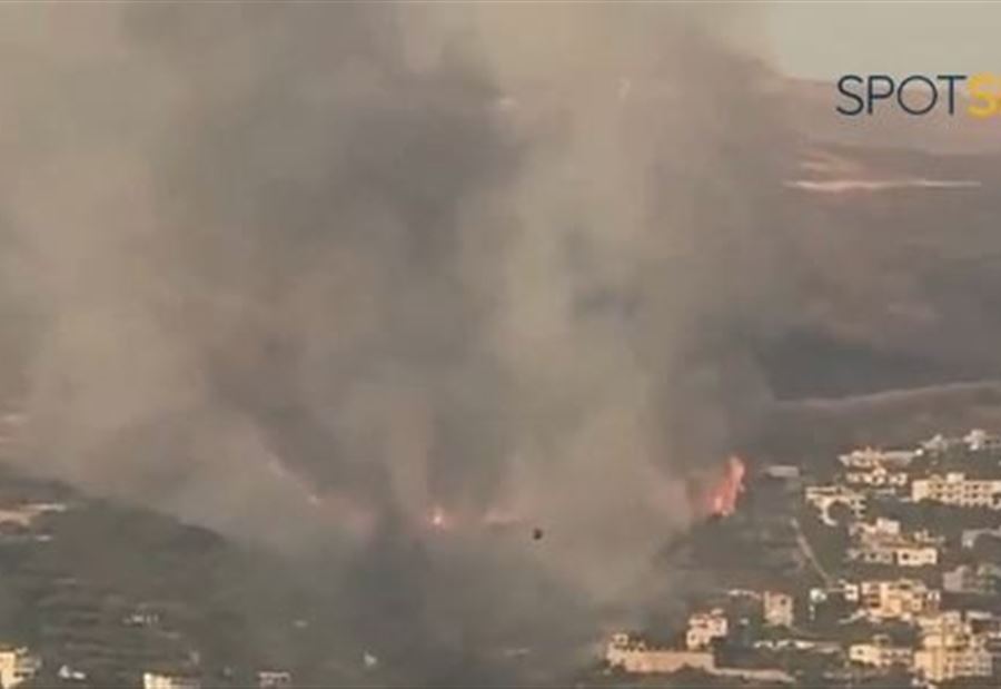 "الطوافات تتدخل"... بالفيديو: الدخان يغطي سماء زغرتا  "الطوافات تتدخل"... بالفيديو: الدخان يغطي سماء زغرتا