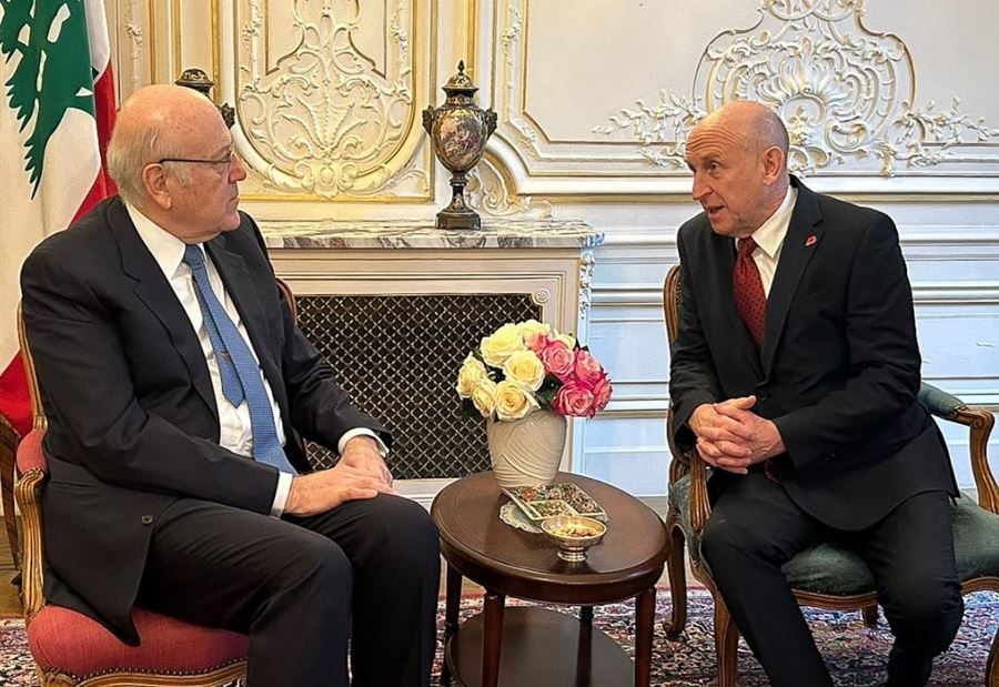 ميقاتي يؤكد لِوزير دفاع بريطانيا ضرورة وقف إطلاق النار "فورًا"!