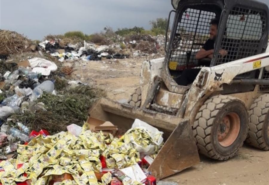 ضبط مواد غذائية منتهية الصلاحية في طرابلس