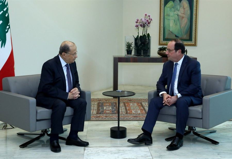 هولاند في بعبدا 