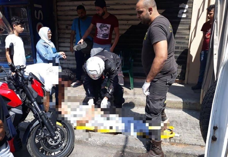 بالصور: الـ "moto ambulance" بمهمة جديدة في برج البراجنة 