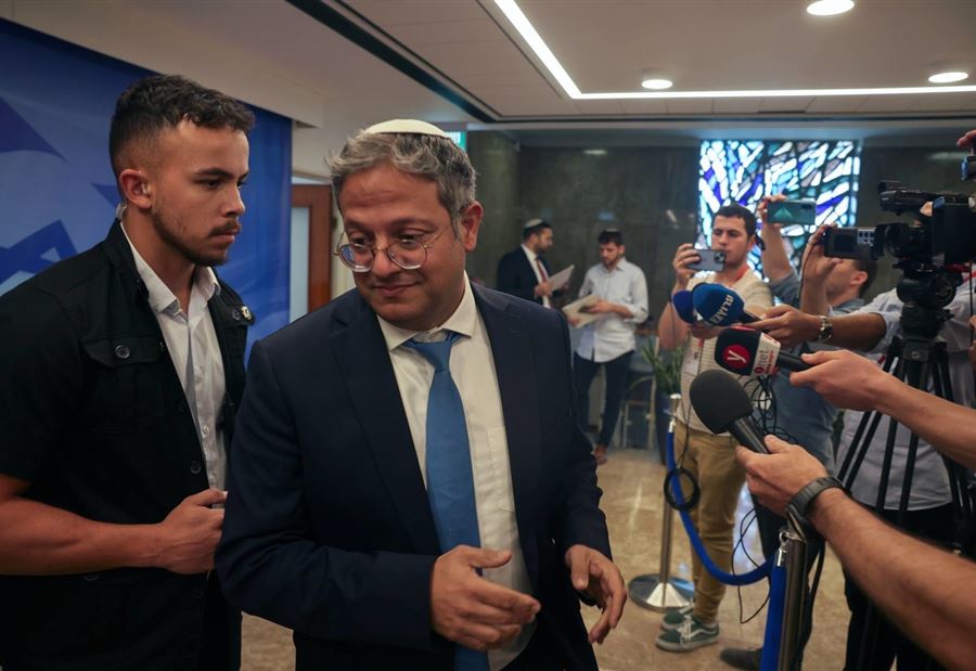 مشاحنات وتبادل إتهامات بين غانتس وبن غفير! مشاحنات وتبادل إتهامات بين غانتس وبن غفير!