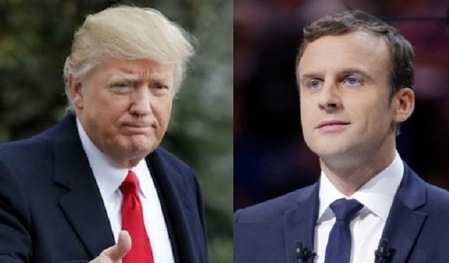 ترامب يلتقي ماكرون في 25 الجاري  ترامب يلتقي ماكرون في 25 الجاري
