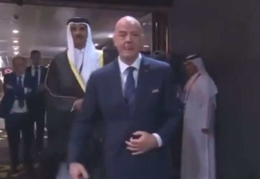 بالفيديو: لقطة أثارت الجدل بين تميم وماكرون وإنفانتينو!