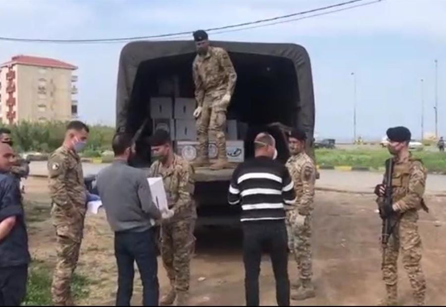  600 حصّة غذائية من الجيش لأهالي طرابلس 
