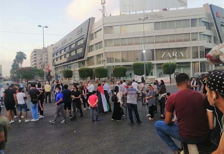 الطرقات المقطوعة مساء اليوم السبت