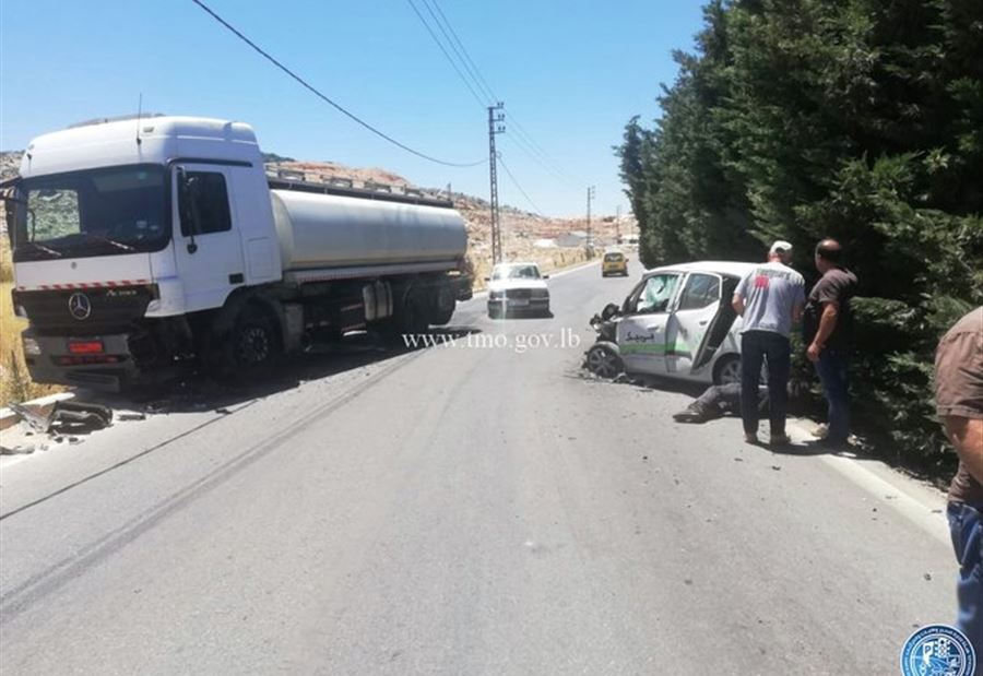 بالصورة: قتيل  بتصادم على طريق عام جزين كفرحونة بالصورة: قتيل  بتصادم على طريق عام جزين كفرحونة