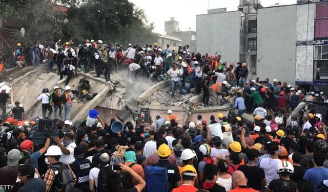 بالصور.. عشرات القتلى والمفقودين في زلزال المكسيك بالصور.. عشرات القتلى والمفقودين في زلزال المكسيك