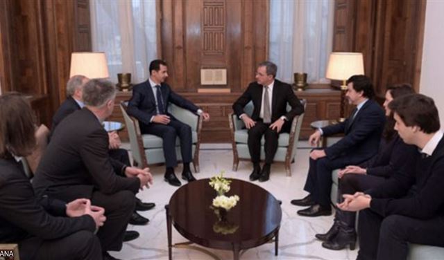 الأسد يكشف سر الوفد الفرنسي الذي زاره الأسد يكشف سر الوفد الفرنسي الذي زاره