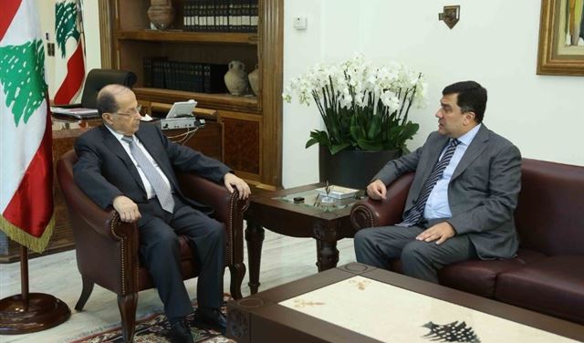 عون استقبل الحوت وعلم الدين ووفودا تربوية