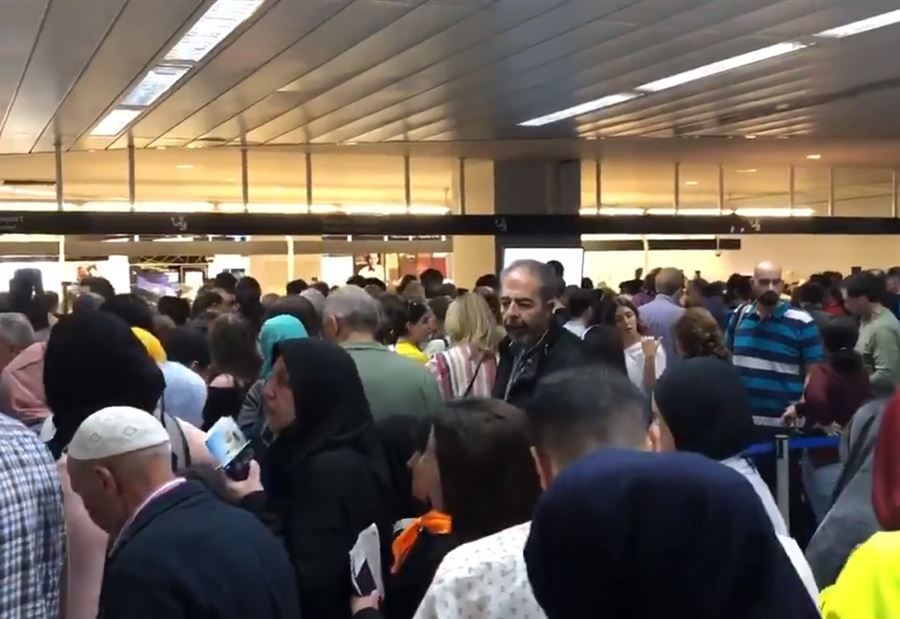 بالفيديو: الفوضى تعمّ مطار بيروت... والسيّد يعلّق