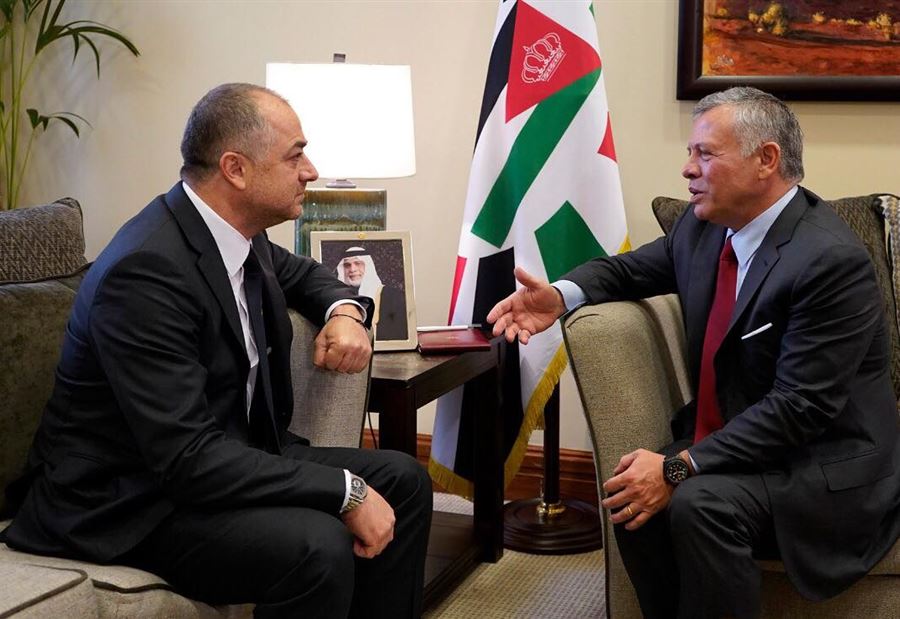 بوصعب التقى ملك الاردن وطالب بالضغط على اسرائيل     