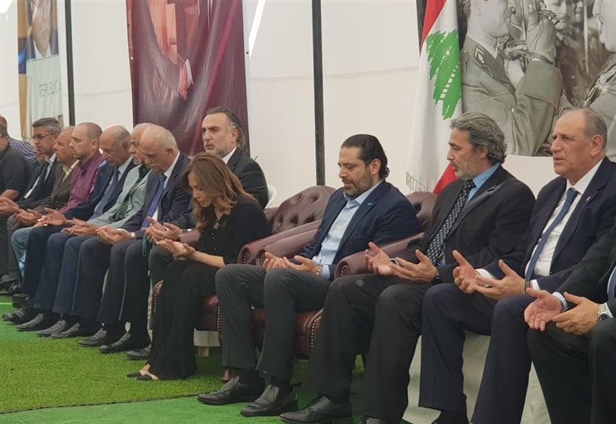 بالصور: الحريري يقدّم واجب العزاء باللواء الخطيب
