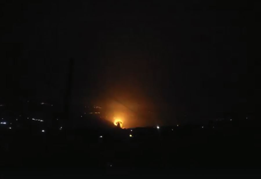 بالفيديو: غارات اسرائيلية على جنوب لبنان