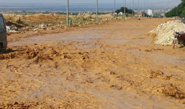 أمطار متفرقة وسيول في البقاع الشمالي 