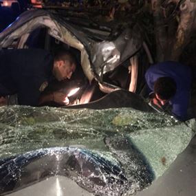بالصورة: جريح بحادث سير مروّع في رعشين بالصورة: جريح بحادث سير مروّع في رعشين