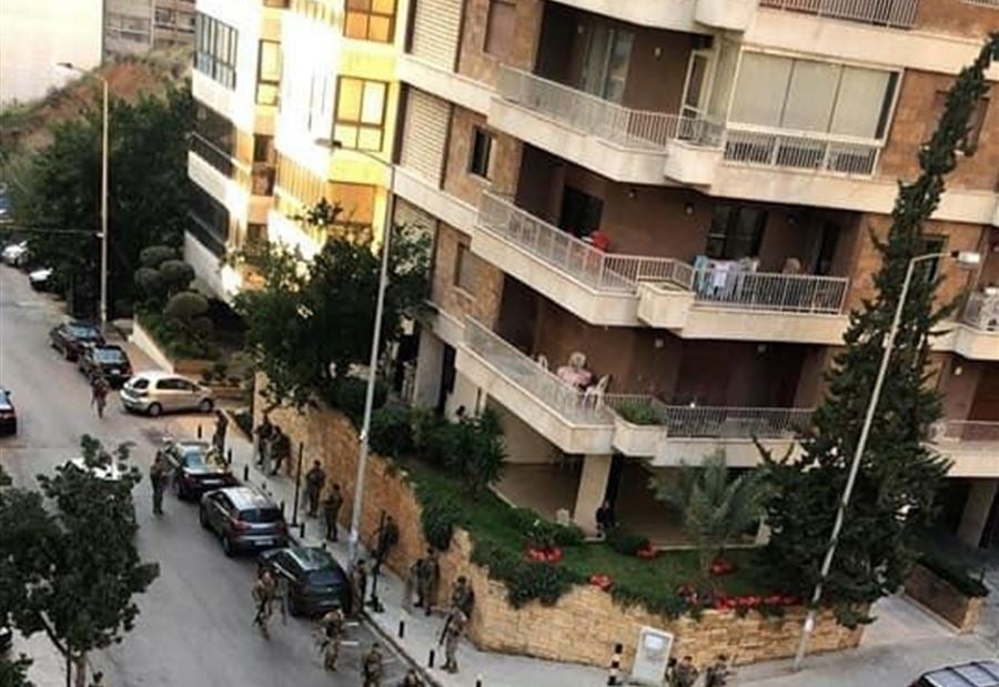 انتشار أمني كثيف بمحيط منزل حسان دياب