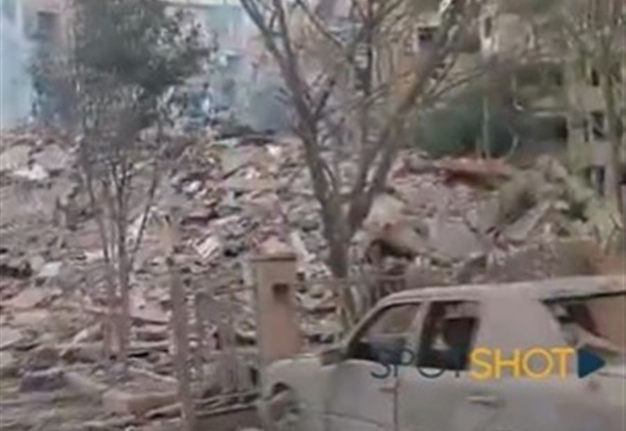 بالفيديو: غارات إسرائيلية تُخلّف دمارًا واسعًا في الضاحية الجنوبية!