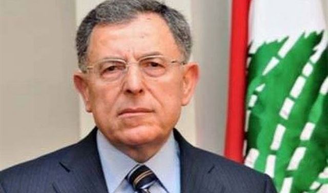 السنيورة: لتوحيد الصف العربي في مواجهة الأطماع الإسرائيلية