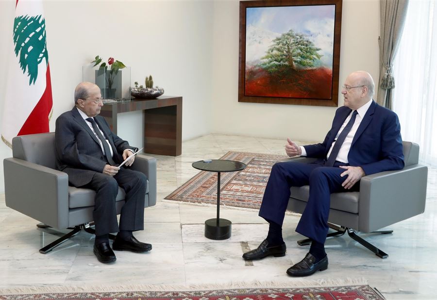 عمل اللجان الوزارية... لقاءٌ بين عون وميقاتي 