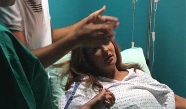 شذى حسون في المستشفى..  