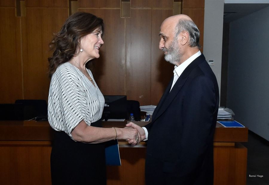 شيا تبحث مع جعجع آخر التطورات في لبنان