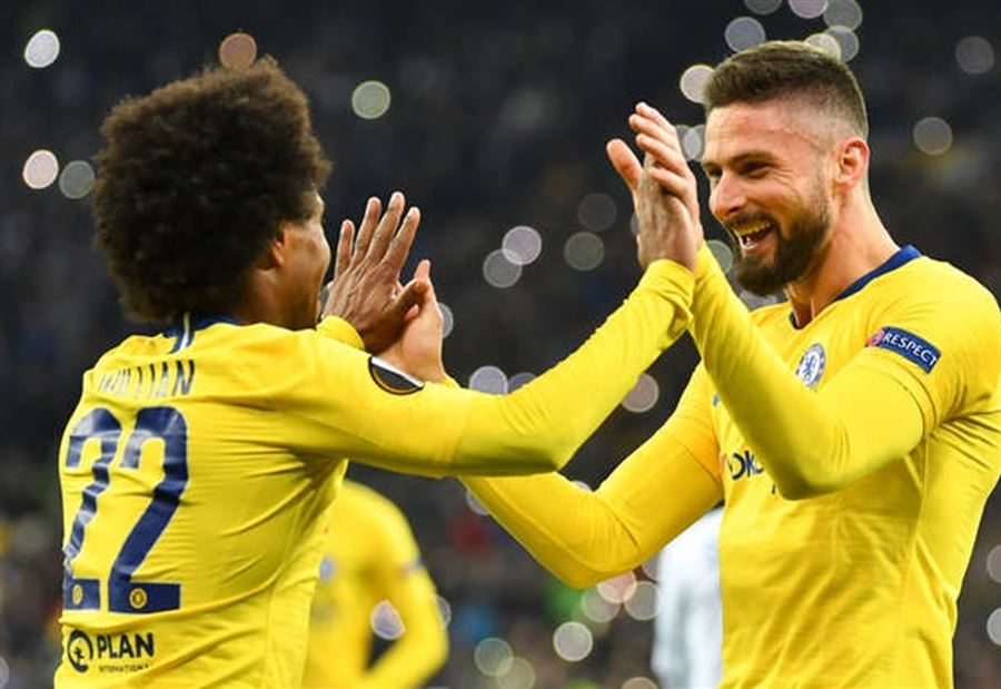 تأهل تشيلسي ونابولي إلى ربع نهائي الدوري الأوروبي تأهل تشيلسي ونابولي إلى ربع نهائي الدوري الأوروبي