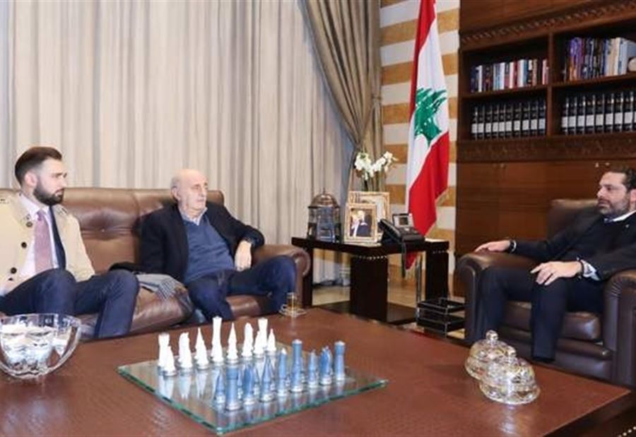 الحريري إستقبل جنبلاط وعرض معه آخر المستجدات 