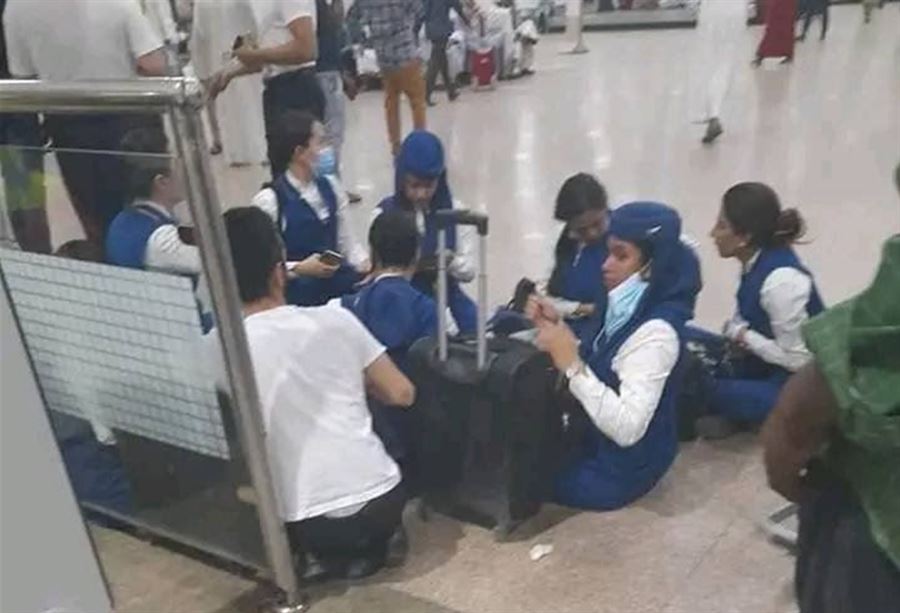 بالفيديو: خوف بين المسافرين داخل مطار الخرطوم خلال الاشتباكات