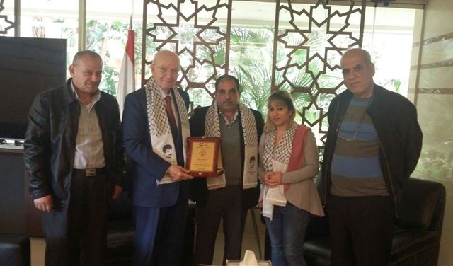 مراد اكد دعمه لنضال الشعب الفلسطيني