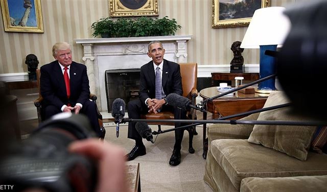 أوباما: عملية انتقال ترامب للبيت الأبيض "خارجة عن المألوف"