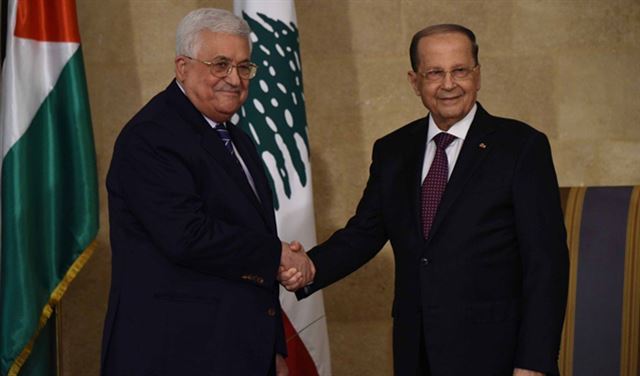 الرئيس الفلسطيني في قصر بعبدا وقمة ثنائية مع عون