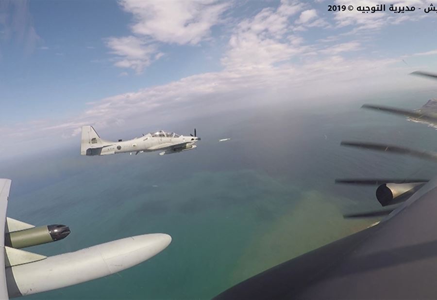 بالفيديو: الجيش ينفّذ رماية بطائرات الـ "Super tucano"  