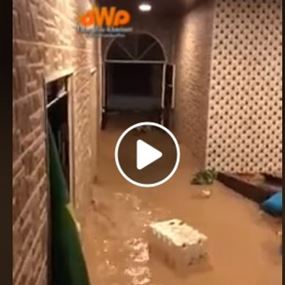 بالفيديو: السيول تجتاح منزلاً في مجدل عنجر