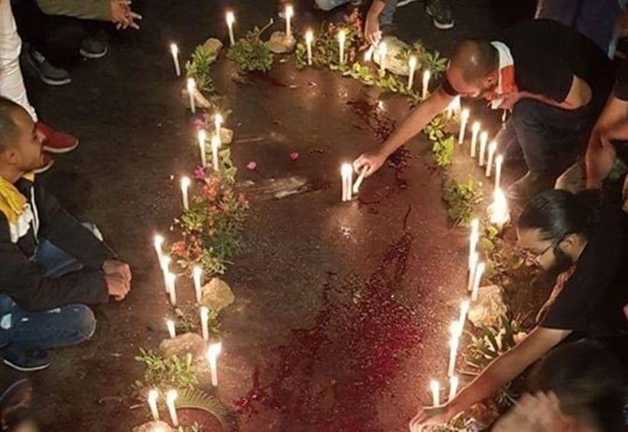 بالفيديو: إضاءة شموع في موقع مقتل علاء أبو فخر في خلدة