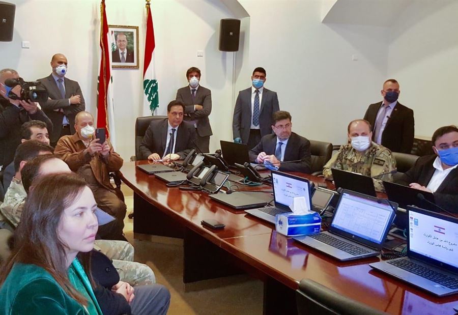 ماذا طلب دياب من المسؤولين عن غرفة إدارة الكوارث؟