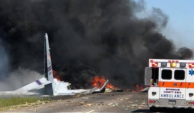 مقتل 9 أشخاص في تحطم طائرة عسكرية أميركية بولاية جورجيا مقتل 9 أشخاص في تحطم طائرة عسكرية أميركية بولاية جورجيا