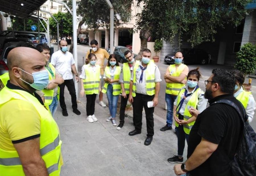 أعمالُ الإغاثة مُستمرة في بيروت 