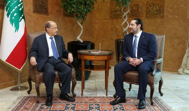 عون يلتقي الحريري عون يلتقي الحريري