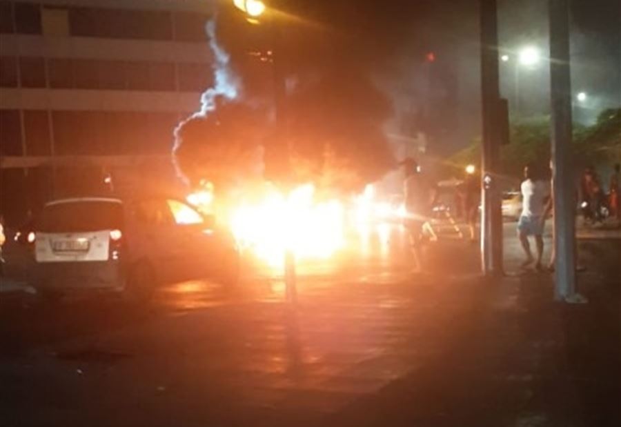 قطع الطريق عند تقاطع إيليا  قطع الطريق عند تقاطع إيليا